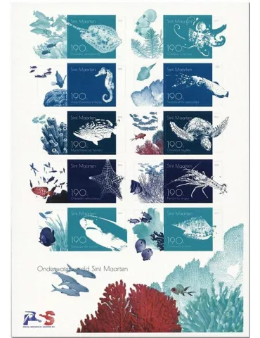 n° 509/518 - Timbre SAINT-MARTIN Poste