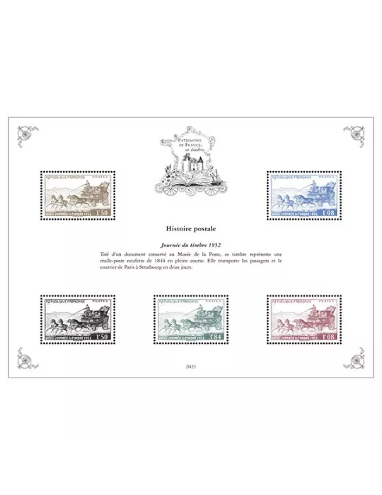 Blocs PATRIMOINE DE FRANCE EN TIMBRES (2021)