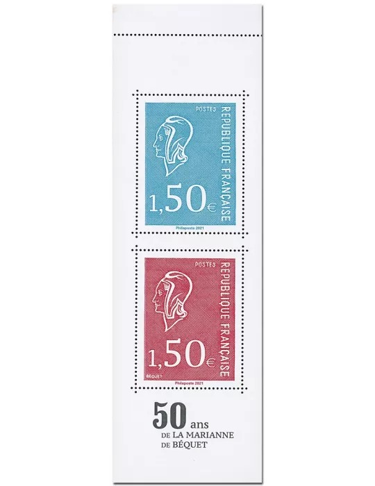 n° 5535/5538 (C1529) - Timbre France Poste (50 ans de la Marianne de Becquet)
