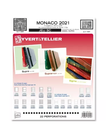 MONACO SC : 2021 (JEUX AVEC POCHETTES)