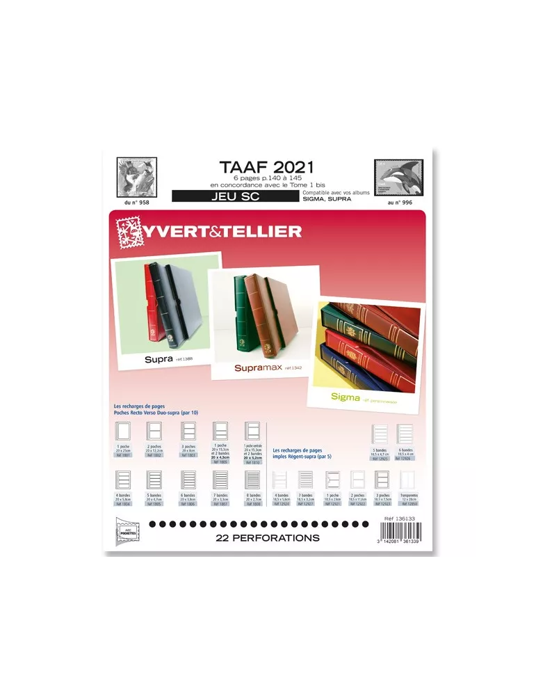 TAAF SC : 2021 (JEUX AVEC POCHETTES)
