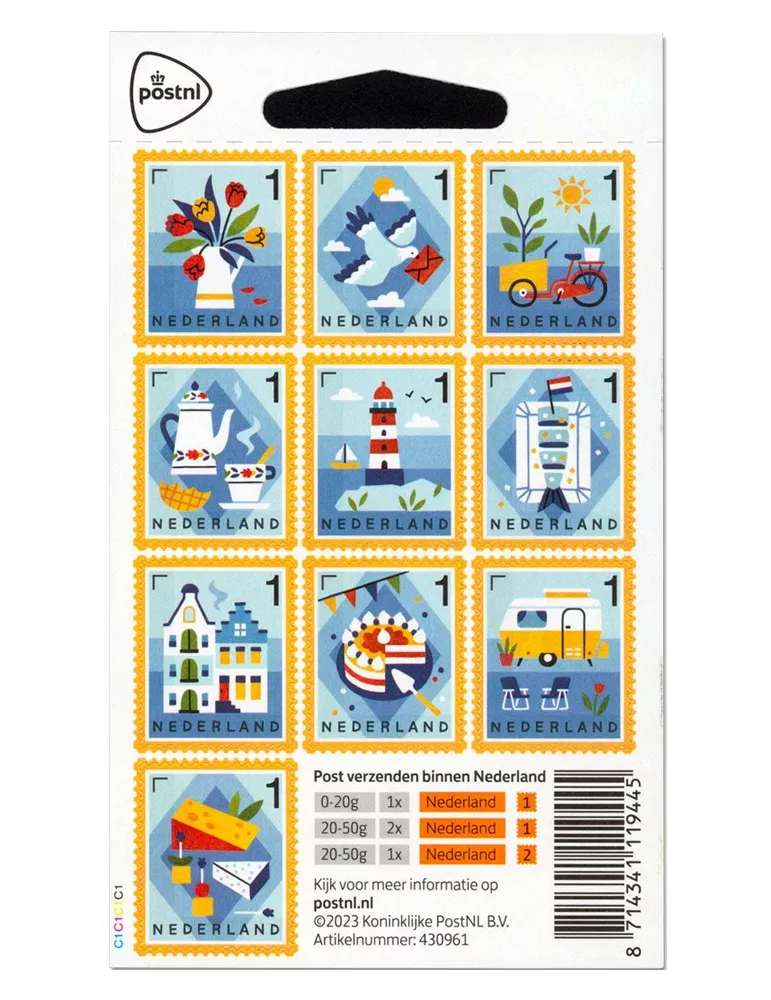 n° 4156/4165 - Timbre PAYS-BAS Poste