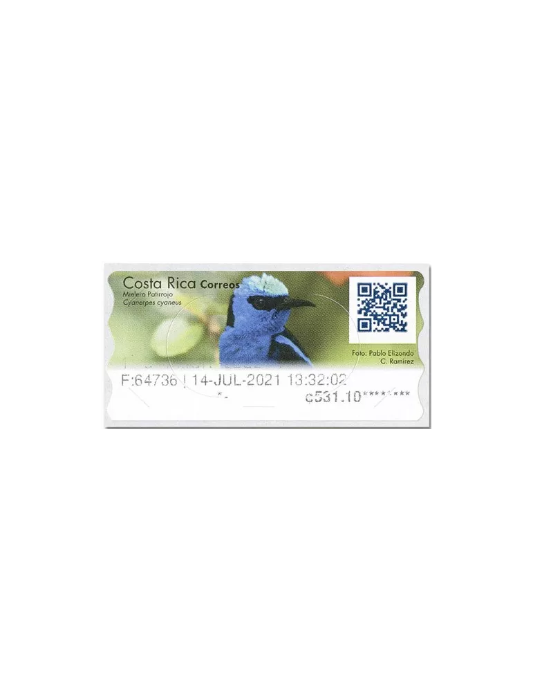 n° 20 - Timbre COSTA RICA Timbres de distributeurs