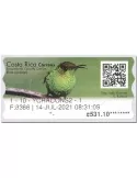 n° 21 - Timbre COSTA RICA Timbres de distributeurs