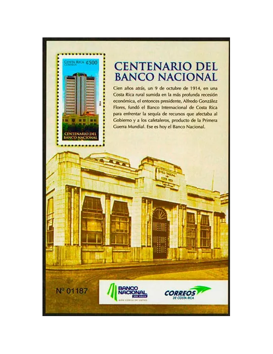 n° 35 - Timbre COSTA RICA Blocs et feuillets