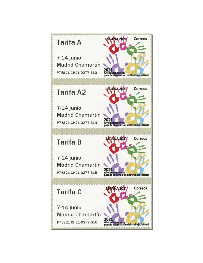 n° 171 - Timbre ESPAGNE Timbres de distributeurs