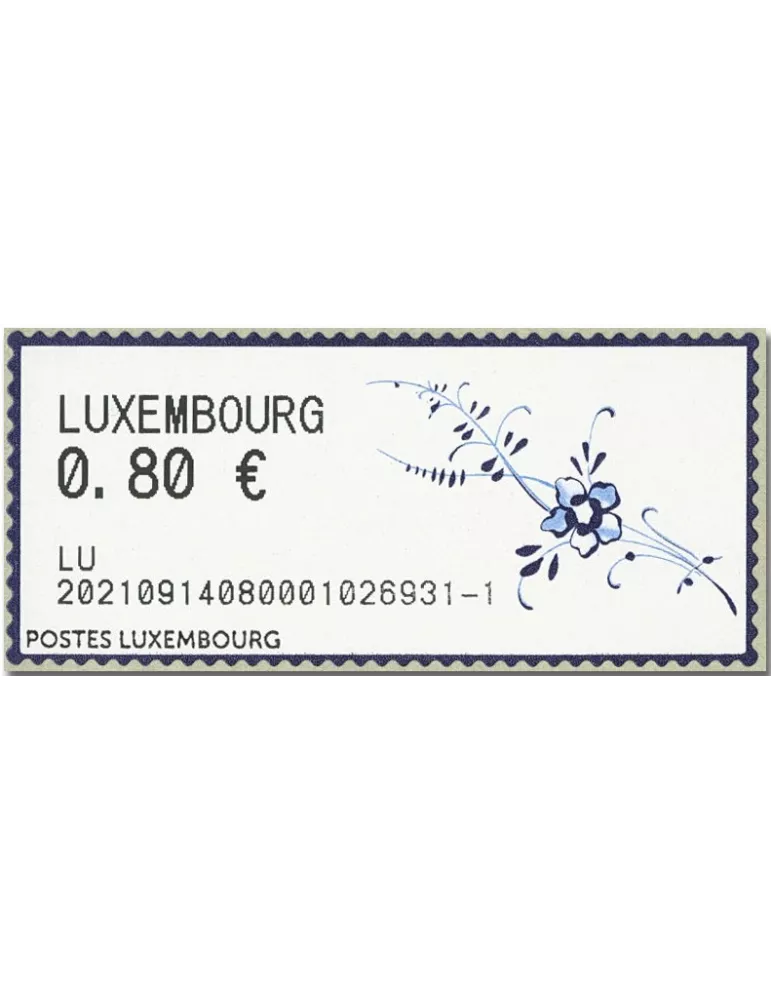 n° 8 - Timbre LUXEMBOURG Timbres de distributeurs