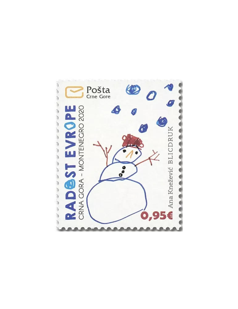 n° 450 - Timbre MONTENEGRO Poste