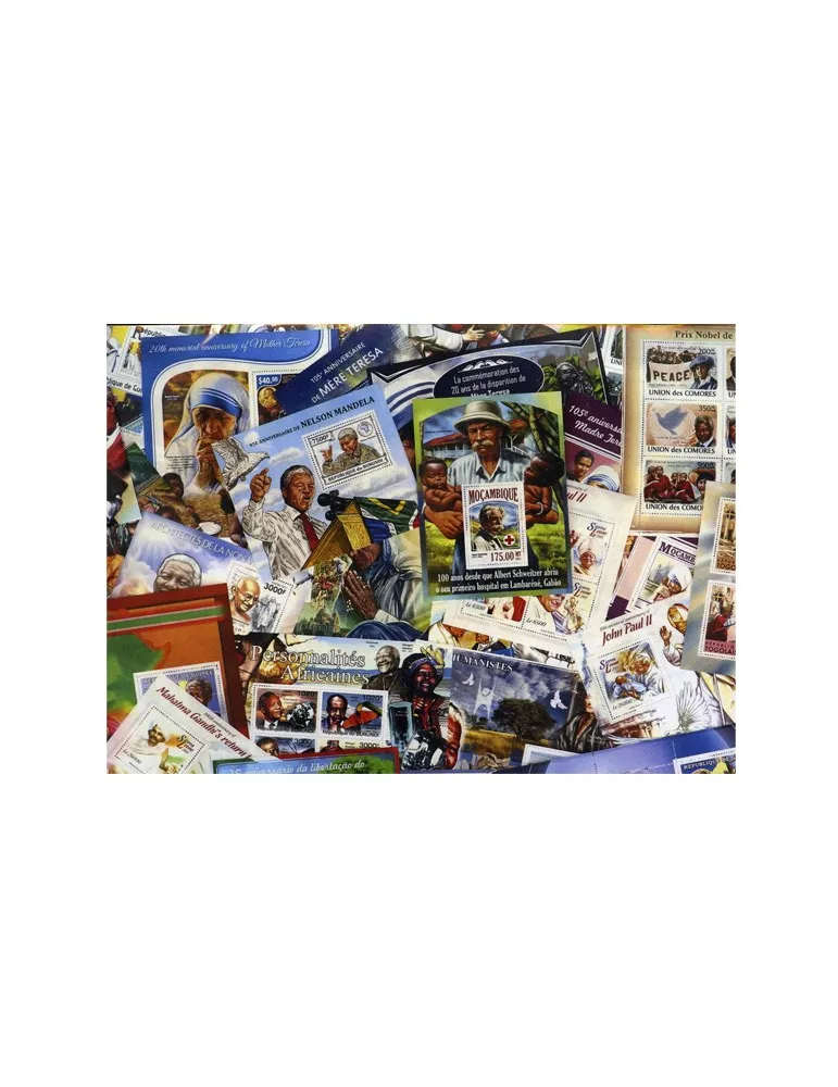 HUMANISTES : pochette de 30 timbres (Neufs)