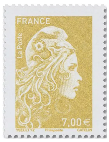 n° 5534A - Timbre France Poste (Affiche Marianne L´Engagée)