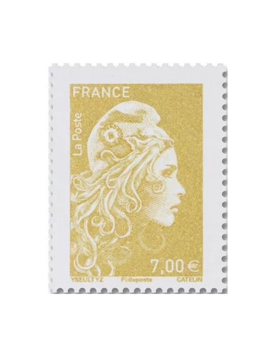 n° 5534A - Timbre France Poste (Affiche Marianne L´Engagée)