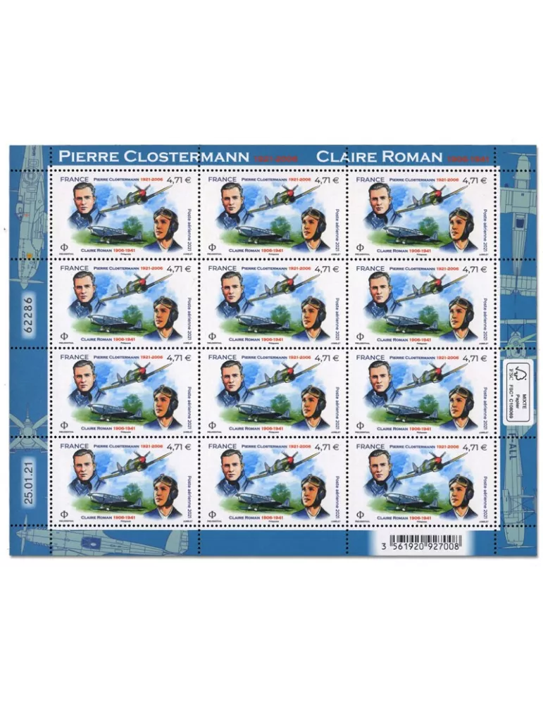 n° F1 - Timbre France Feuillets de France (PA n° 85)