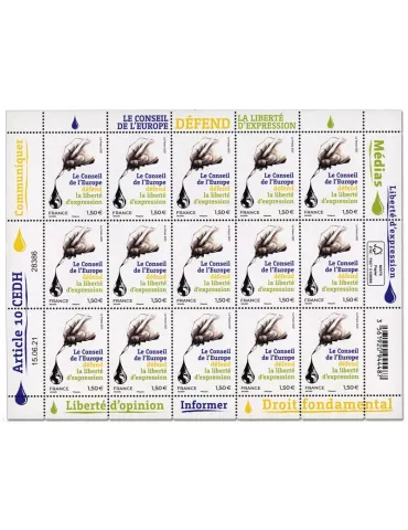 n° F2 - Timbre France Feuillets de France (Service n° 181)