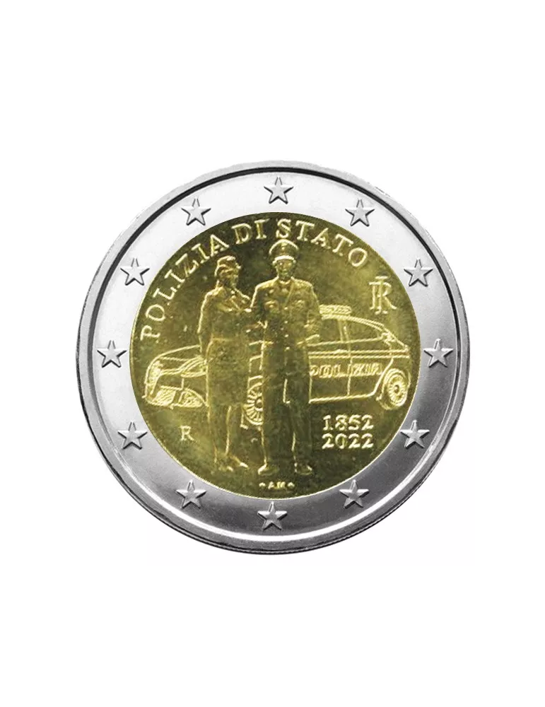 2 EURO COMMEMORATIVE 2022 : ITALIE (170 ans de la Police italienne)