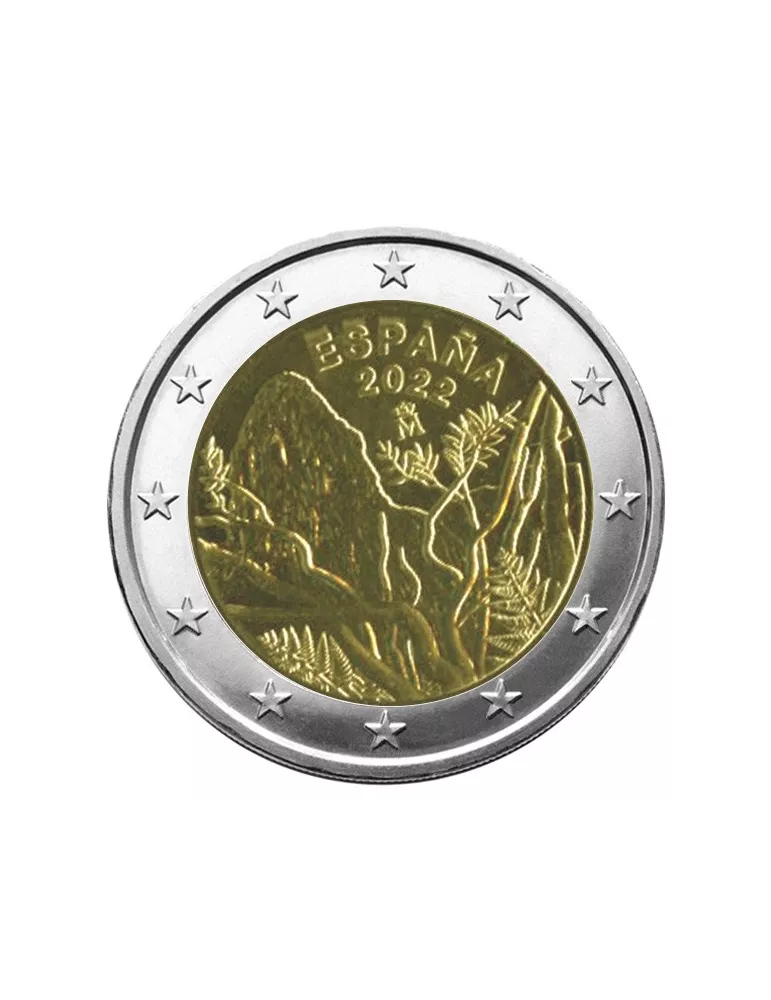 2 EURO COMMEMORATIVE 2022 : ESPAGNE (Parc National de Garajonay)