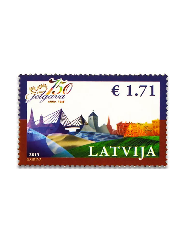 n° 910 - Timbre LETTONIE Poste