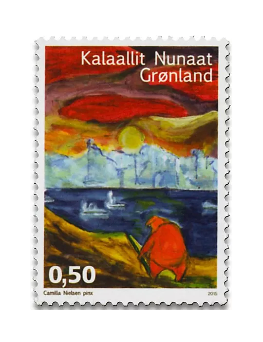 n° 664/665 - Timbre GROENLAND Poste