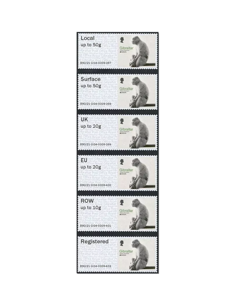 n° 114 - Timbre GIBRALTAR Timbres de distributeurs (EUROPA)