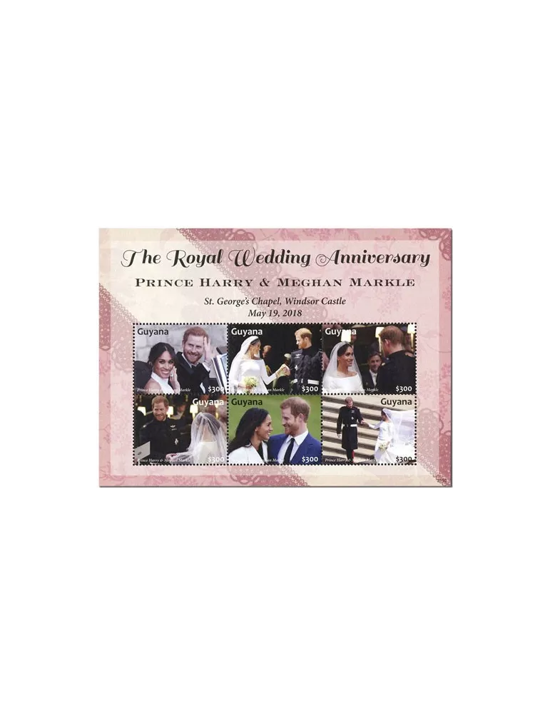 n° 7212/7217 - Timbre GUYANA Poste