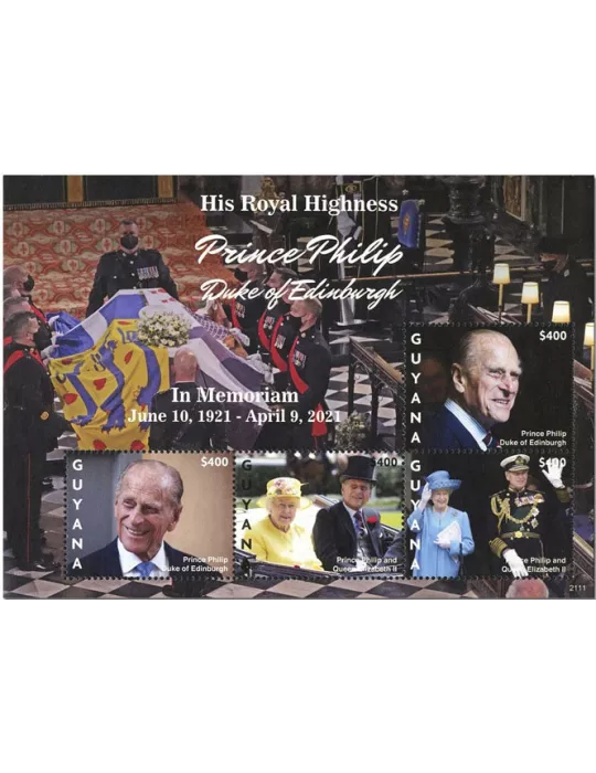 n° 7218/7221 - Timbre GUYANA Poste