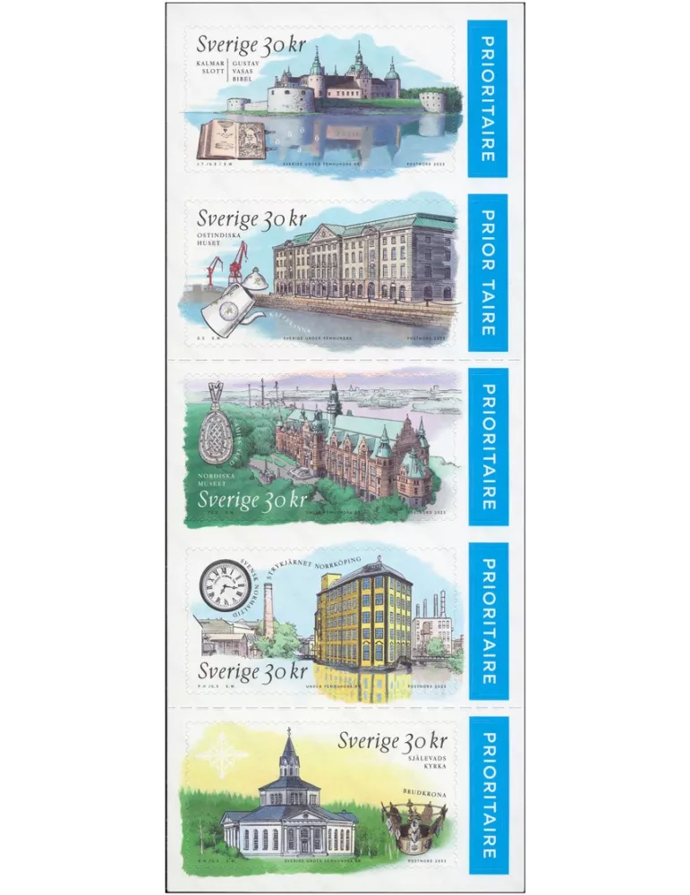 n° 3439/3443 - Timbre SUEDE Poste