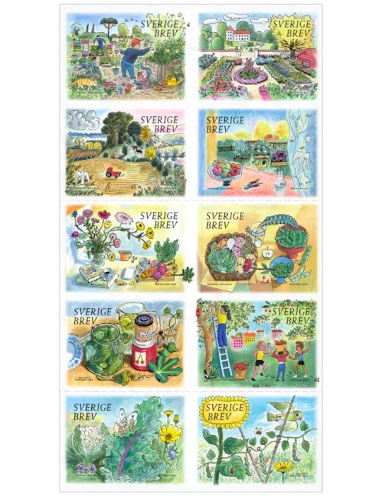 n° 3471/3480 - Timbre SUEDE Poste