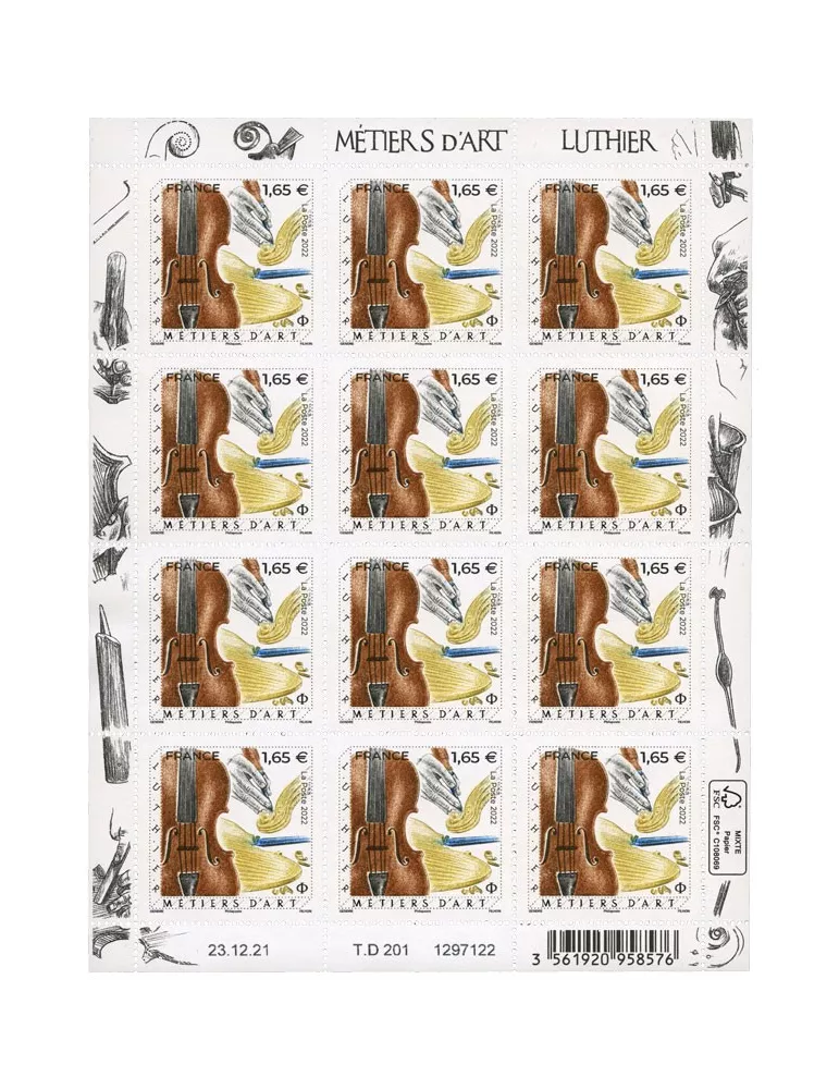 n° F50 - Timbre France Feuillets de France (n° 5555)