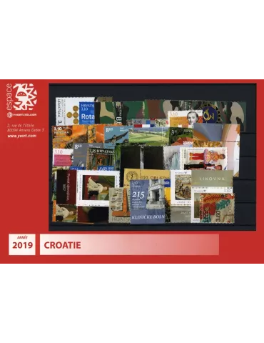 n° 1244/1321 - Timbre CROATIE Année Complète (2019)