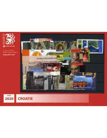 n° 1322/1385 - Timbre CROATIE Année Complète (2020)
