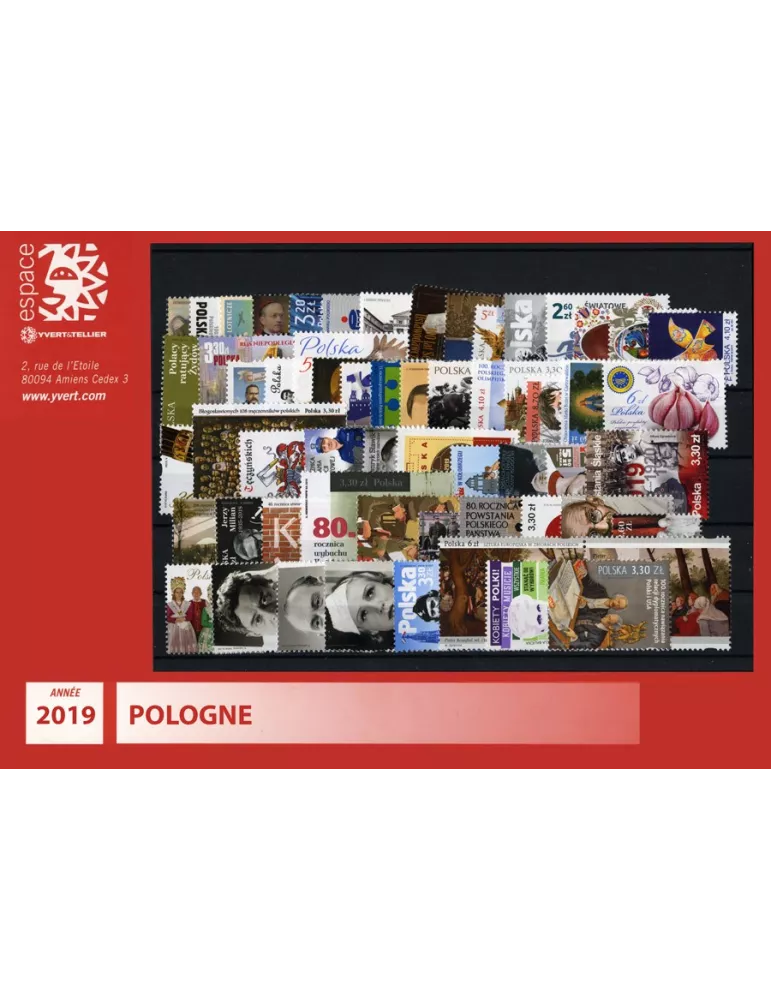 n° 4674/4747 - Timbre POLOGNE Année Complète (2019)
