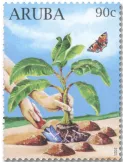 n° 1107/1110 - Timbre ARUBA Poste