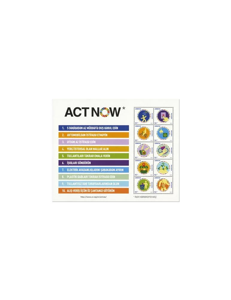 n° 1240/1249 - Timbre AZERBAIDJAN Poste