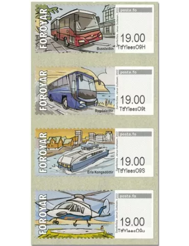 n° 69/72 - Timbre ILE FEROE Timbres de distributeurs