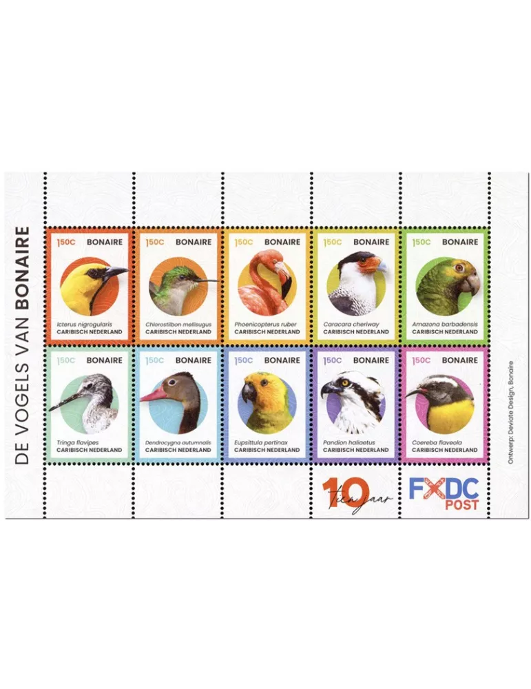 n° 287/296 - Timbre BONAIRE Poste