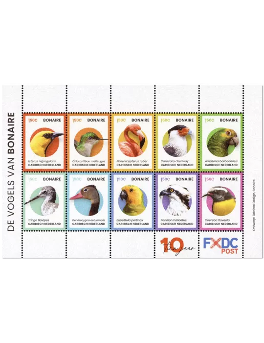 n° 287/296 - Timbre BONAIRE Poste