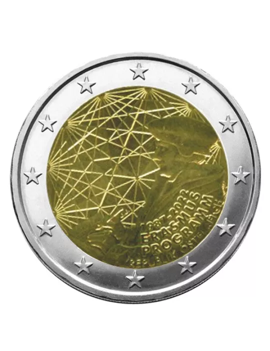 2 EURO COMMEMORATIVE 2022 : AUTRICHE (35 Ans du Programme Erasmus)