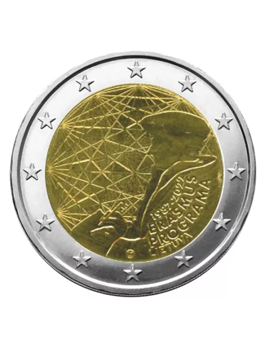 2 EURO COMMEMORATIVE 2022 : LITUANIE (35 Ans du Programme Erasmus)