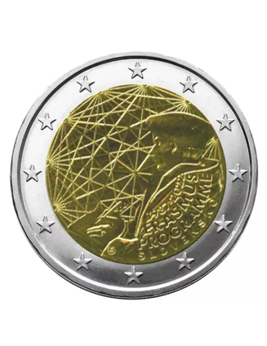 2 EURO COMMEMORATIVE 2022 : SLOVAQUIE (35 Ans du Programme Erasmus)