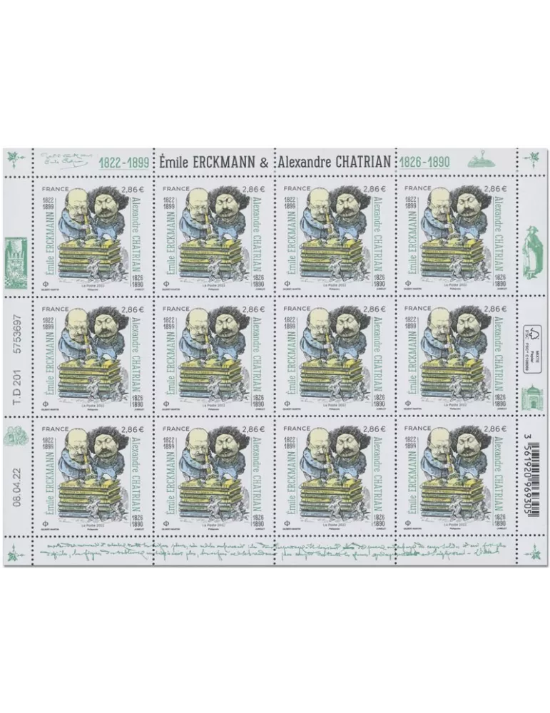 n° F62 - Timbre France Feuillets de France (n° 5576)