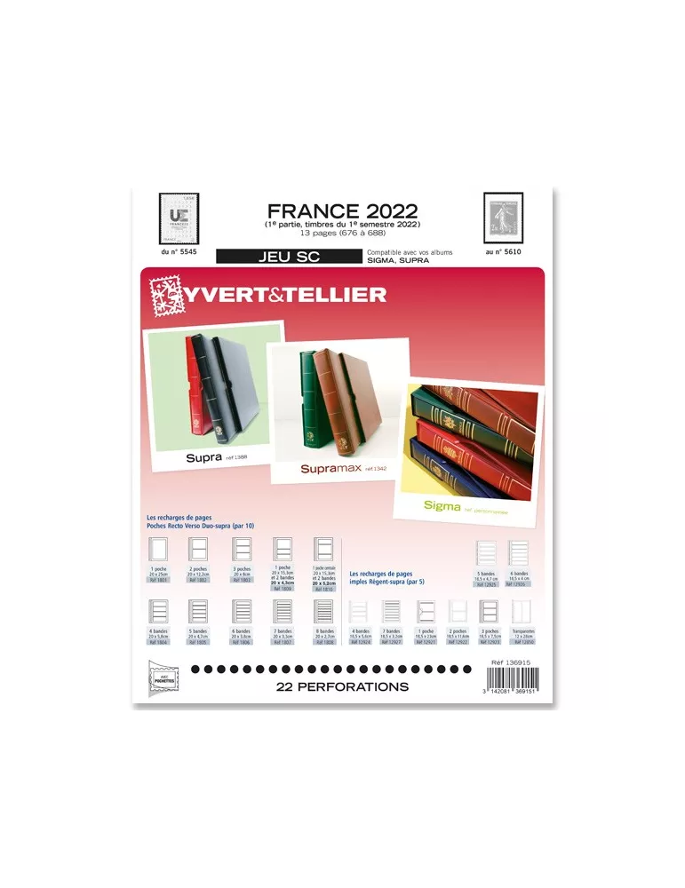 FRANCE SC : 2022 - 1ER SEMESTRE (JEUX AVEC POCHETTES)
