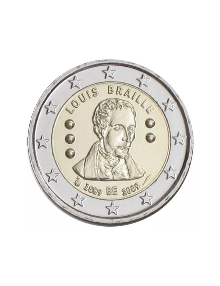 2 EURO COMMEMORATIVE 2009 : BELGIQUE (200e anniversaire de la naissance de Louis BRAILLE)