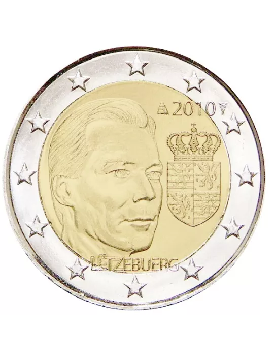 2 EURO COMMEMORATIVE 2010 : LUXEMBOURG (Armoiries du Grand-Duc Henri de Luxembourg)