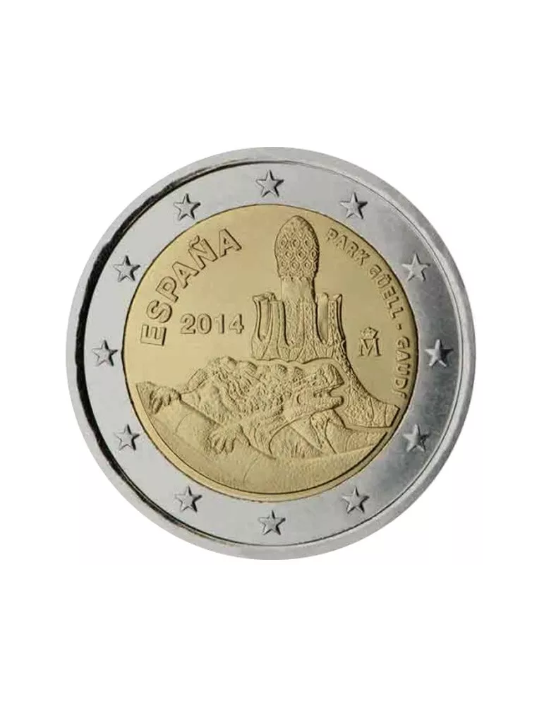 2 EURO COMMEMORATIVE 2014 : ESPAGNE (l´oeuvre d'Antoni Gaudí)