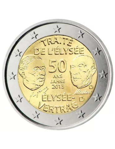 2 EURO COMMEMORATIVE 2013 : ALLEMAGNE (50e anniversaire du Traité de l'Élysée)