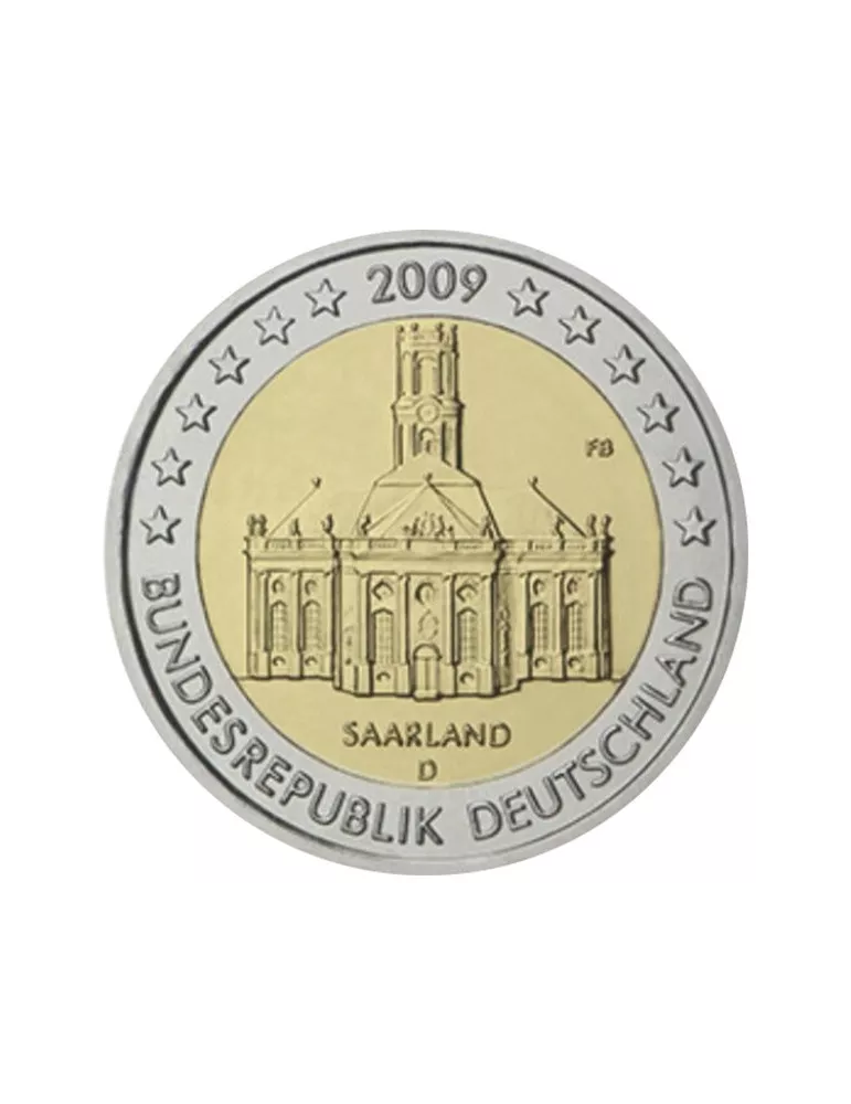 2 EURO COMMEMORATIVE 2009 ALLEMAGNE (Présidence de la Sarre au Bundesrat)