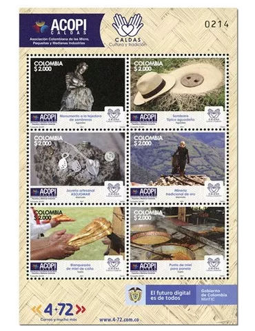 n° 2345/2350 - Timbre COLOMBIE Poste