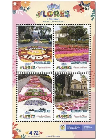 n° 2375/2378 - Timbre COLOMBIE Poste