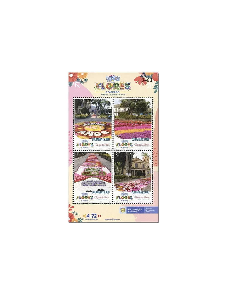 n° 2375/2378 - Timbre COLOMBIE Poste