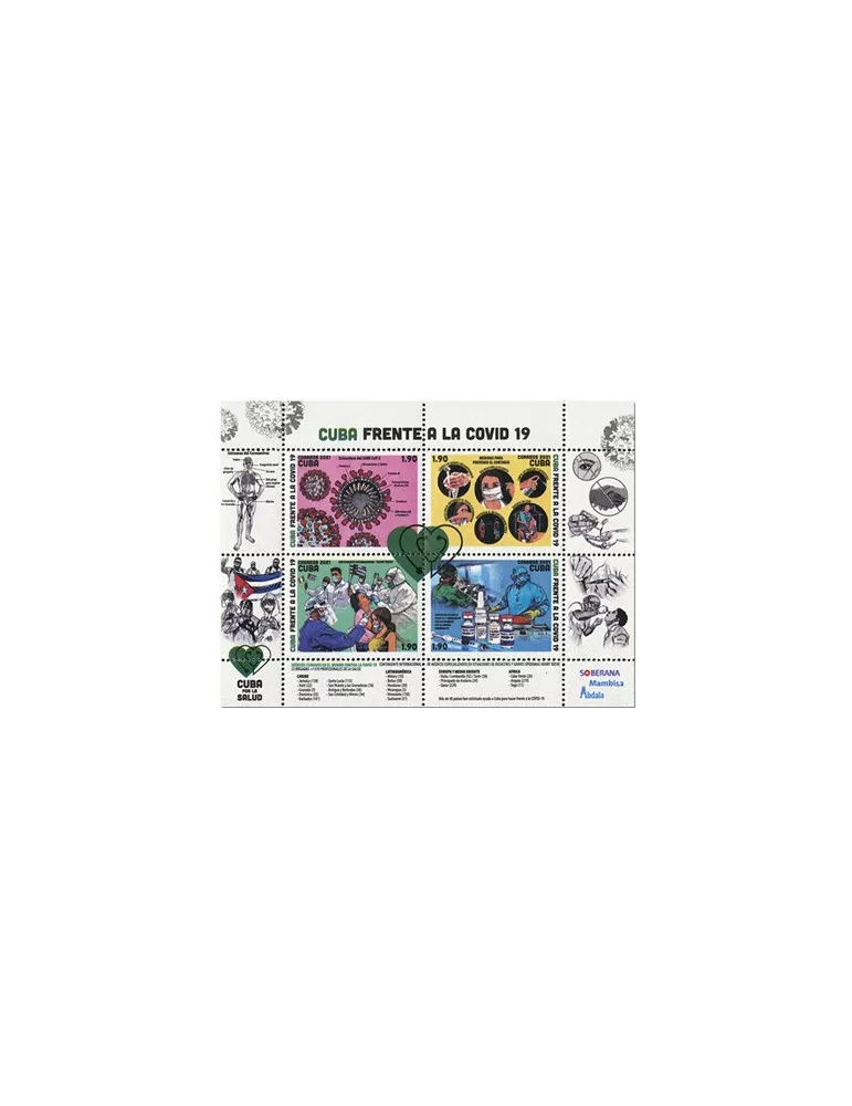 n° 5974/5977 - Timbre CUBA Poste