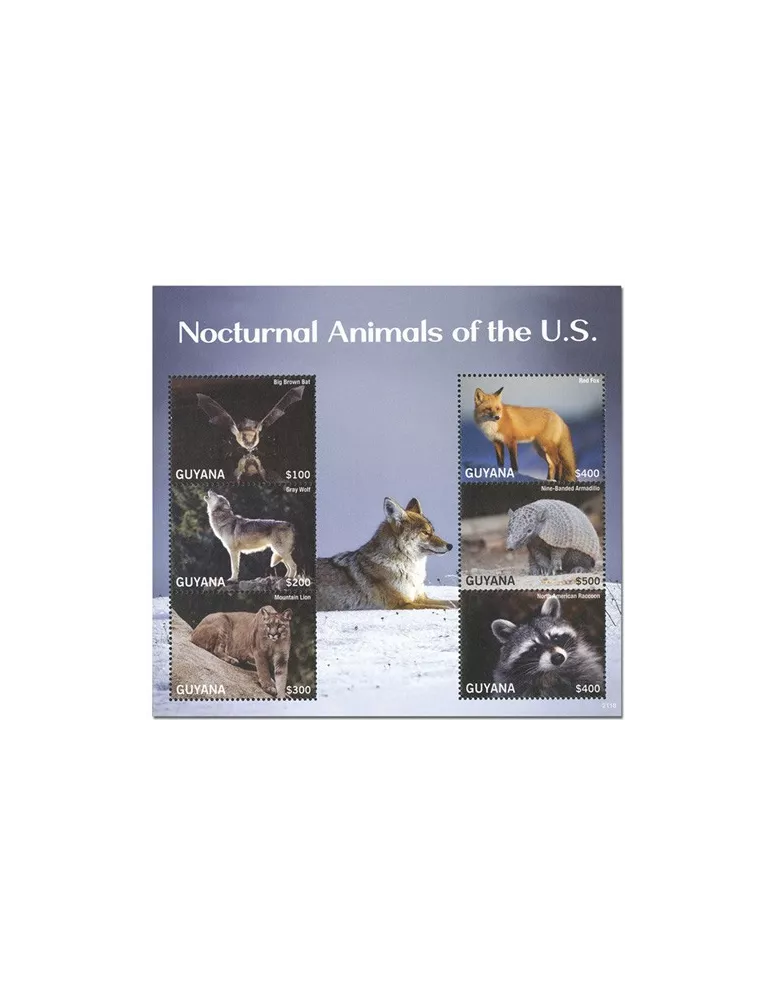 n° 7252/7257 - Timbre GUYANA Poste